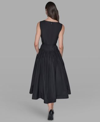 Women's Taffeta Drop-Waist Ball Gown