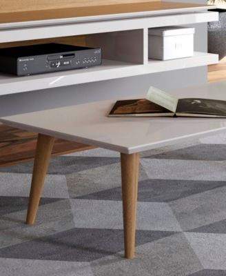 Utopia 17.52" Wood Low Rectangle Coffee Table