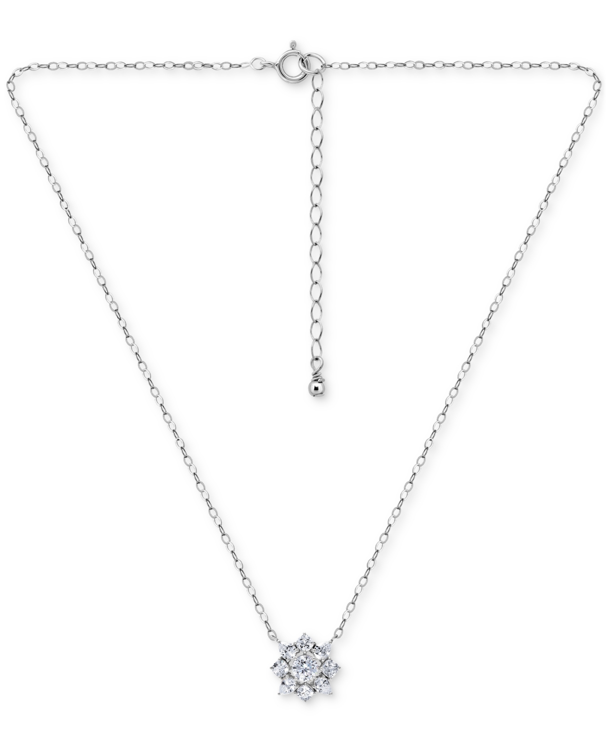 Giani Bernini Necklace (2-5/8 Ct. T.w.) In Sterling Silver, Macy's Exclusive In Silver