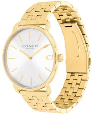 Men's Elliot Gold Tone Stainless Steel Bracelet Watch, 43mm