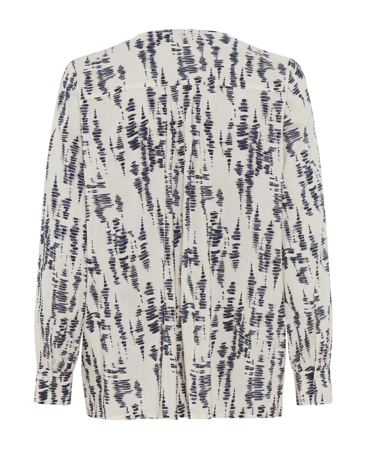 Olsen Women's Ruffle Front Printed Blouse