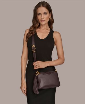 Glenwood Leather Shoulder with Tassel Detail