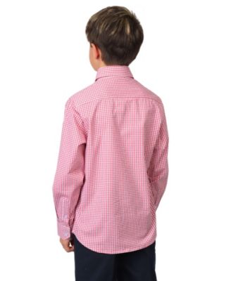 Big Boys Signature Gingham Long Sleeve Shirt