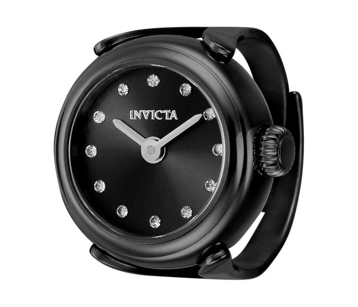 Invicta Women's 44484 Mini Angel Quartz 2 Hand Black Dial Watch