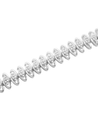 Diamond Bracelet (1 ct.t.w.) in Sterling Silver