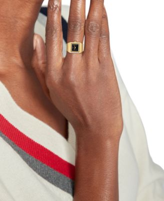 Women's Quartz Gold Tone Stainless Steel Watch Ring, 15mm