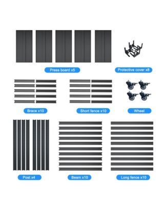 72"H Heavy Duty Storage Shelves Adjustable 5-Tier Metal Shelving Unit with Wheels
