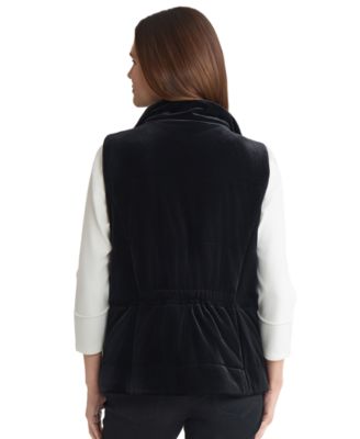 Petite Quilted Sleeveless Vest Jacket