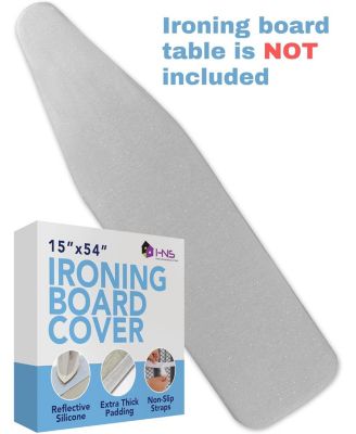 Ironing Board Cover and Pad - 15&amp;quot; x 54&amp;quot; - Large Fits All Standard Sizes - Heat Reflective Iron Pad