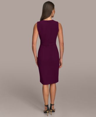Women's Twist Hardware V-Neck Dress