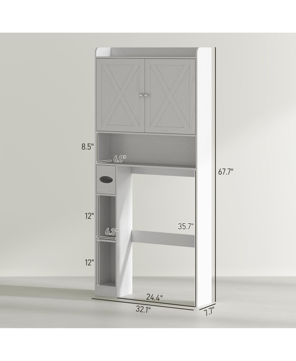 Bathroom Cabinet for Towels and Essentials with Sturdy, Space-Efficient Design