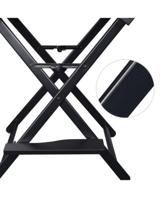 28" Height Tall Director Chair Folding Artist Makeup Foot Rest 2 Pack