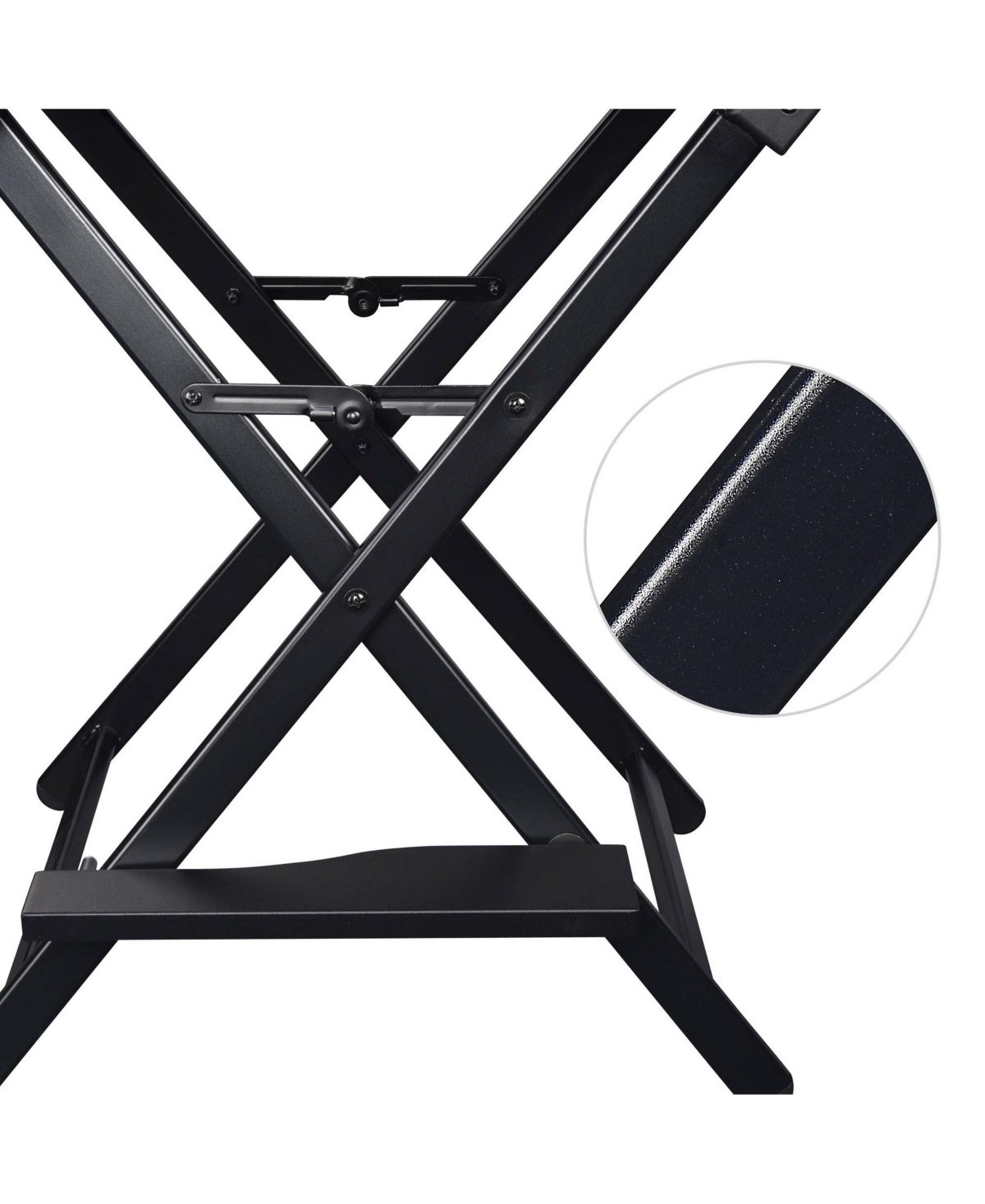 Byootique 28" Height Tall Director Chair Folding Artist Makeup Foot Rest 2 Pack