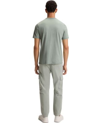 Men's Cotton Slub Logo Detail T-Shirt