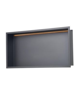  Shower Niche Stainless Steel Recessed Shelf with LED Strip