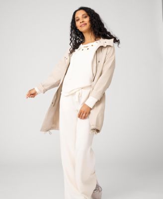 Grommet Detail Top & Wide Leg Pant Lounge Set