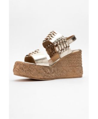 Olien Leather Platform Espadrilles (Women)
