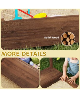 Kids Wooden box with Canopy Fully Cove, 56" x 40" x 52",