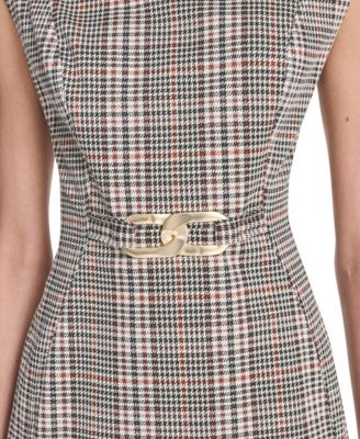 Women's Menswear Sheath Short Dress