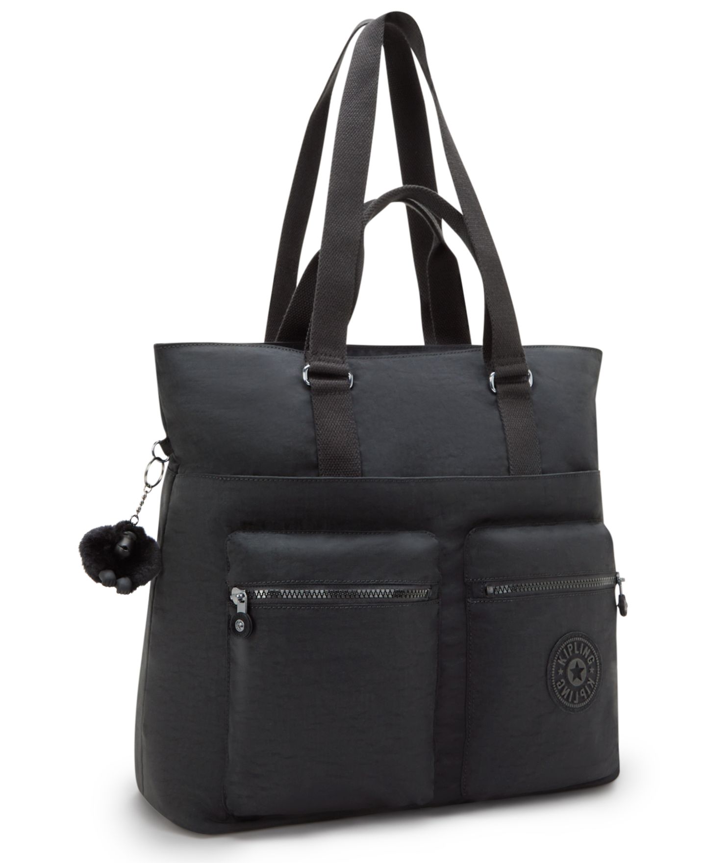 Женская сумка Kipling India 16" Laptop Large Tote Handbag, цвет: Чёрный — фото 3