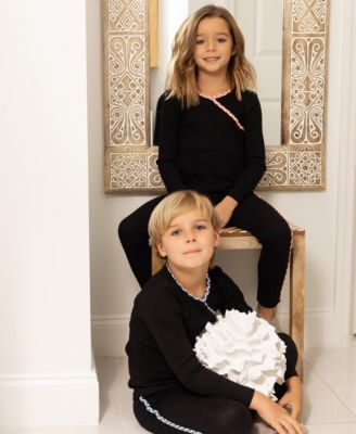 Big Boys Little/Big Bamboo Braided Trim Wrap Set