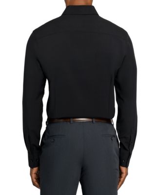 Men's Solid Performance Stretch Cooling Comfort Dress Shirt