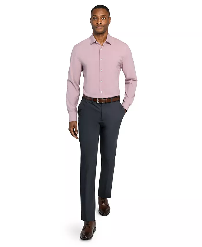 Men's Solid Performance Stretch Cooling Comfort Dress Shirt - thumbnail 6