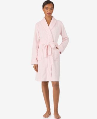 Lauren Ralph Lauren - Women's Long Sleeve Shawl Collar Short Robe