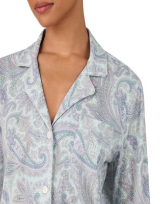 Women's 2-Piece Paisley Print Pajama Set