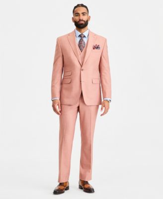 Men's Classic-Fit Rust Solid Suit Separates Jacket 