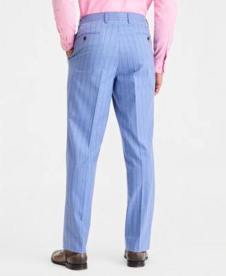 Men's Classic-Fit Blue Stripe Suit Separates Pants