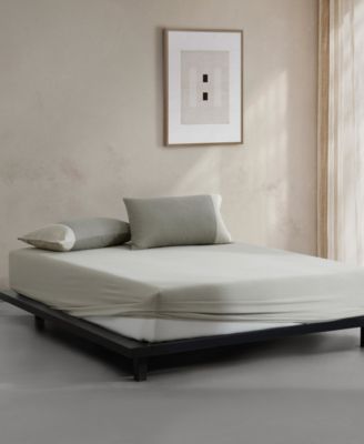 Contrast Weave Rekoop Sateen 4-Pc. Sheet Set, Queen