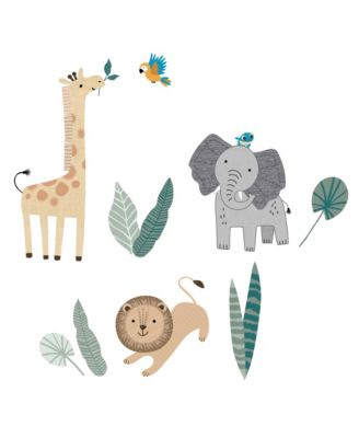 Baby Jungle Friends 5-Piece Safari Animals Nursery Crib Bedding Set