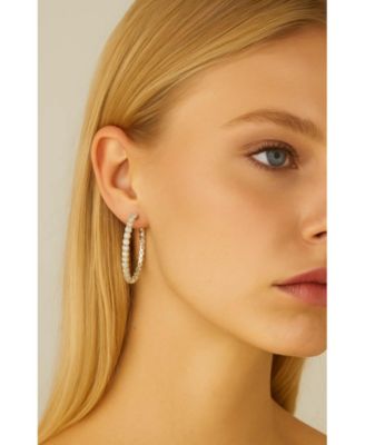 Crystal Hoop Earrings