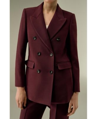 Women's Double Breasted Lapel Blazer