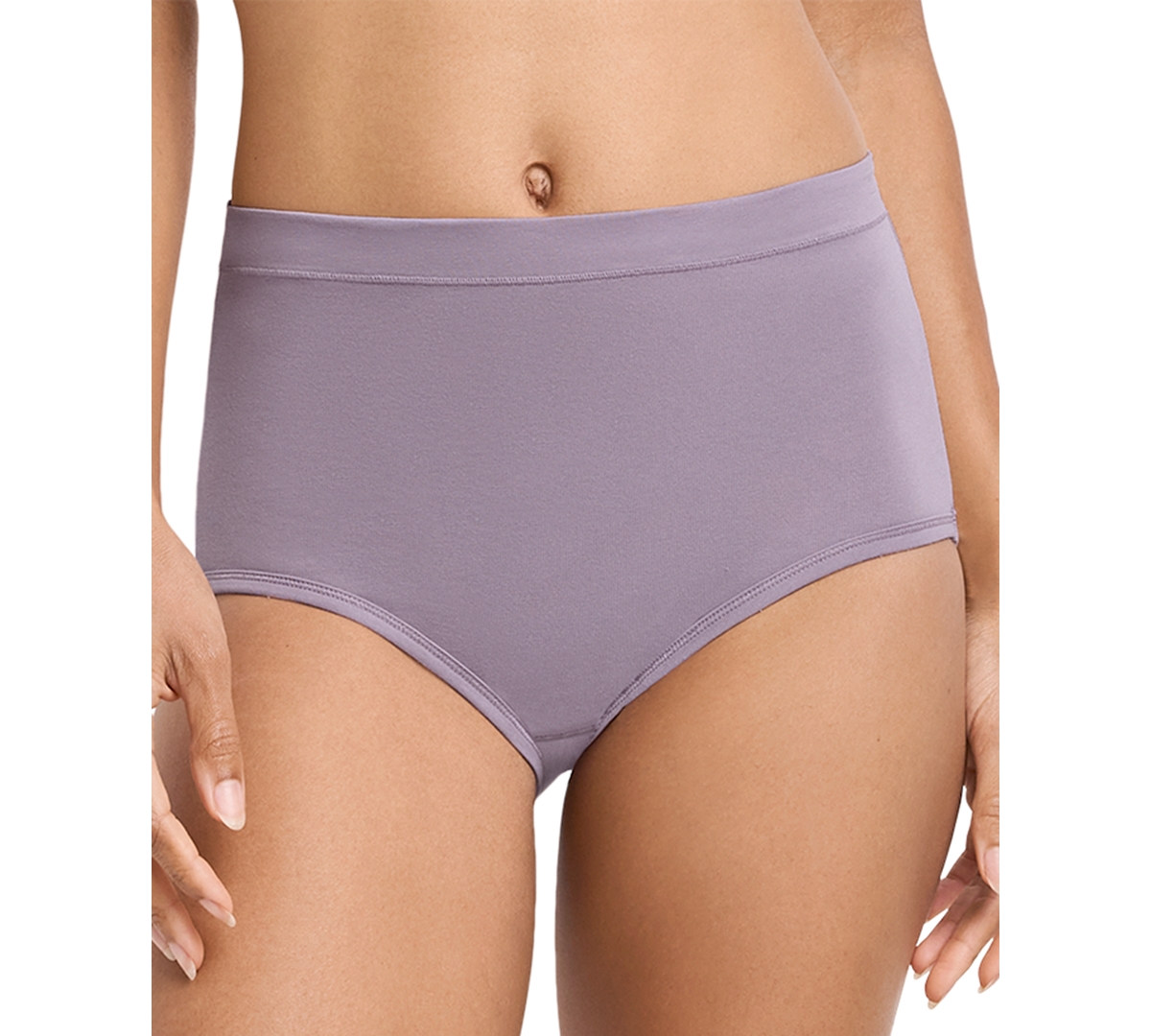 Jockey Cotton Stretch Brief 1556, Created For Macy's In Purple