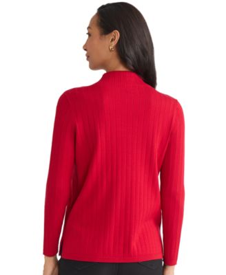 Women's Wide Rib Funnel Neck Sweater