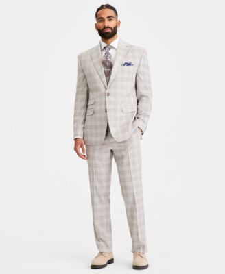 Men's Classic-Fit Plaid Suit Separate Jacket 