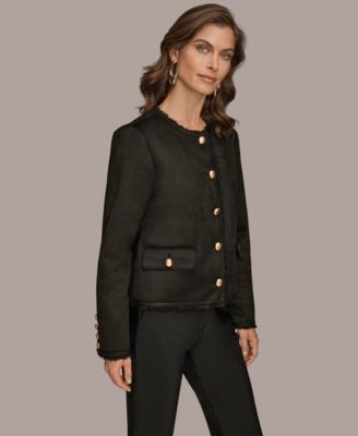 Women's Button Front Boxy Coat