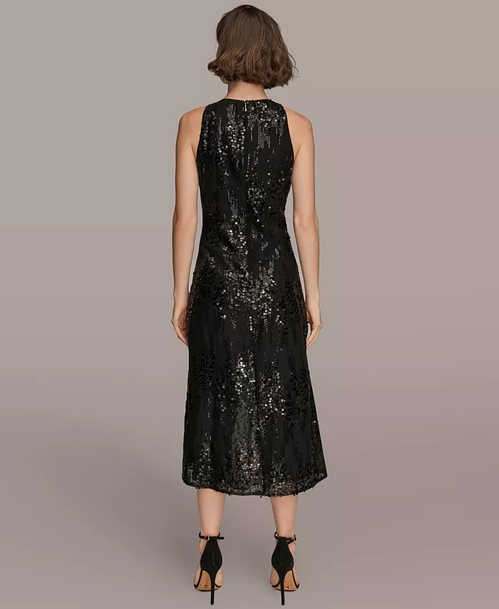 Women's Sleeveless Sequin Dress - thumbnail 3
