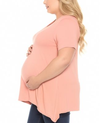 Plus Size Shirred Maternity Top