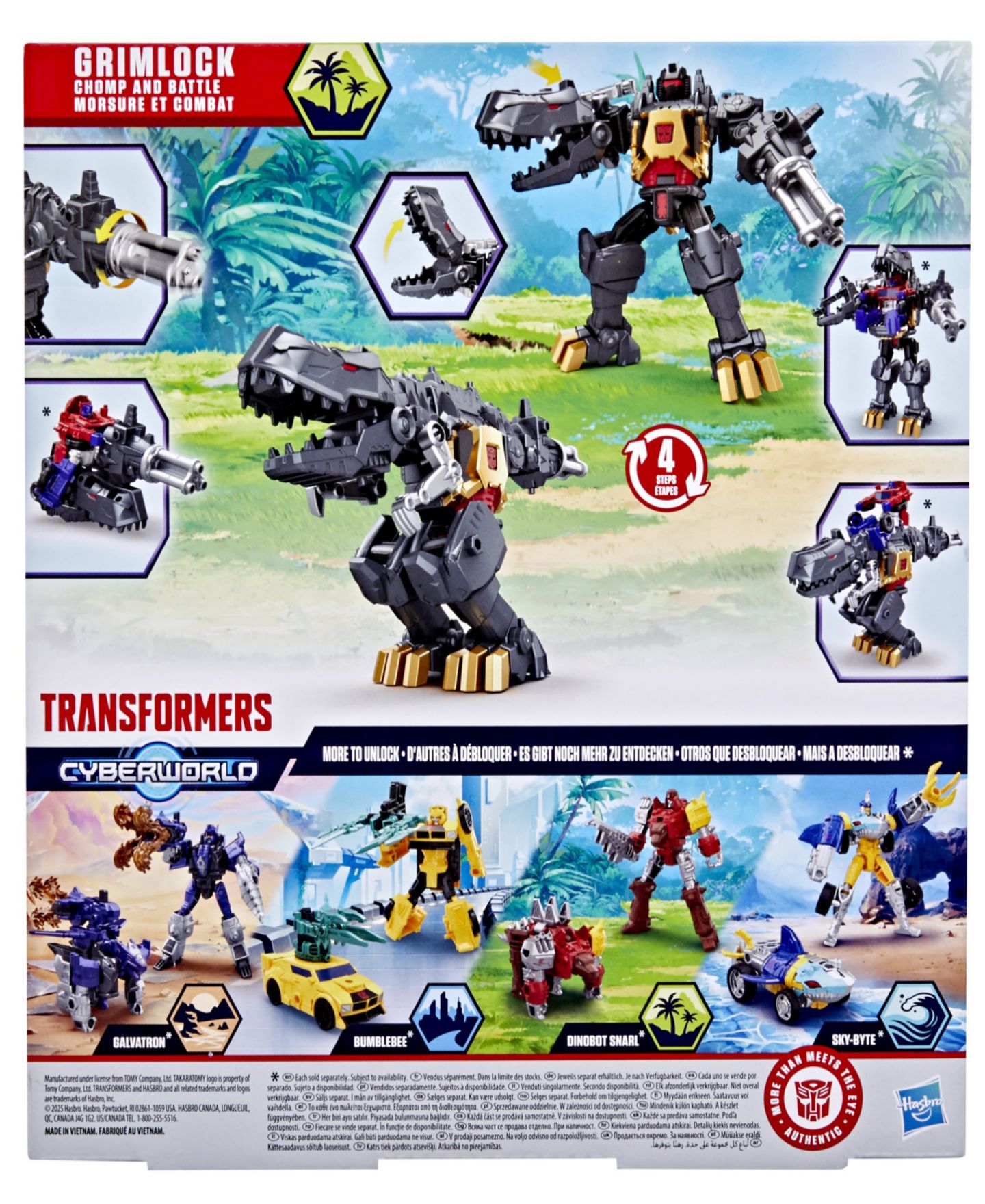 Детские фигурки Transformers Cyberworld Grimlock Chomp and Battle — фото 5