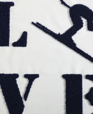 Love Ski Decorative Pillow, 20" x 20"