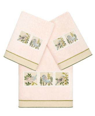 Cotton Belinda Embellished 3-Pc. Towel Set