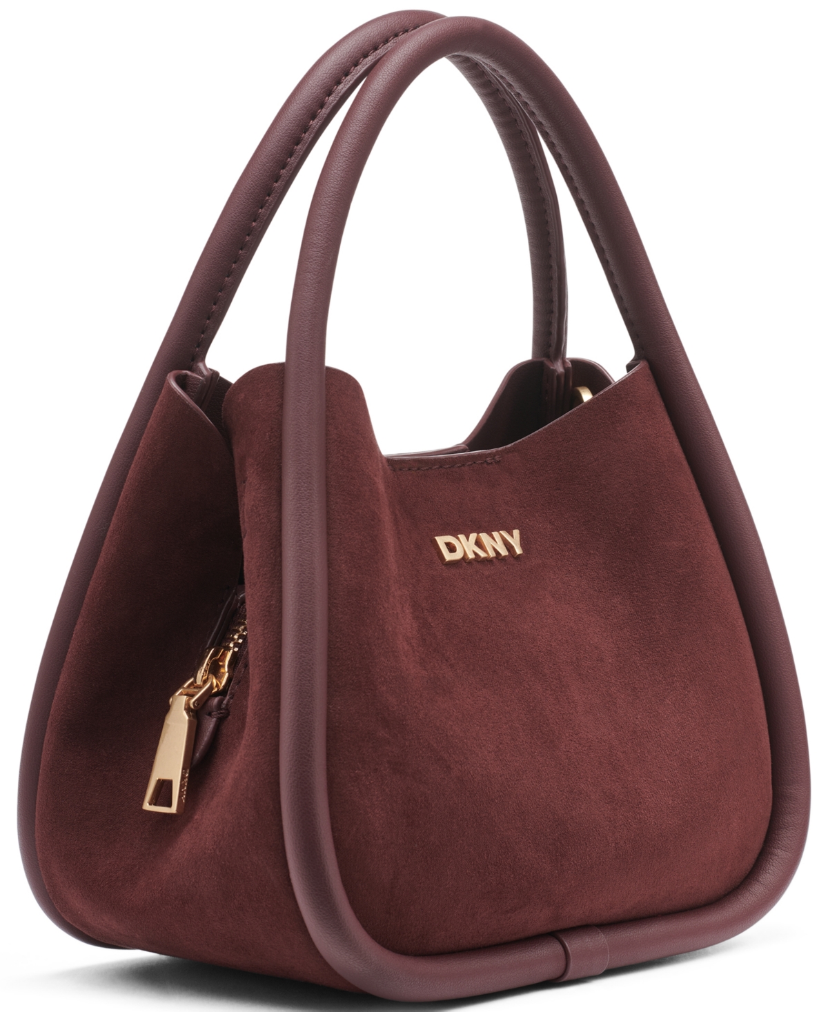 Dkny Women's Capri Mini Hobo Crossbody Handbag In Brown
