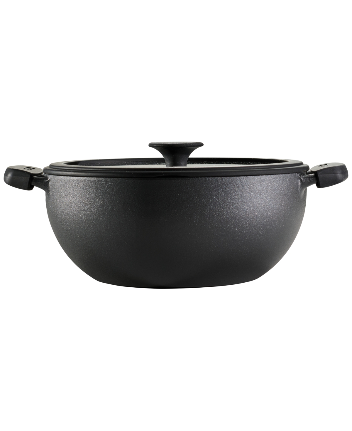 Tramontina Utsava Pre-seasoned Cast Iron 4.9-quart Kadai With Lid In Black