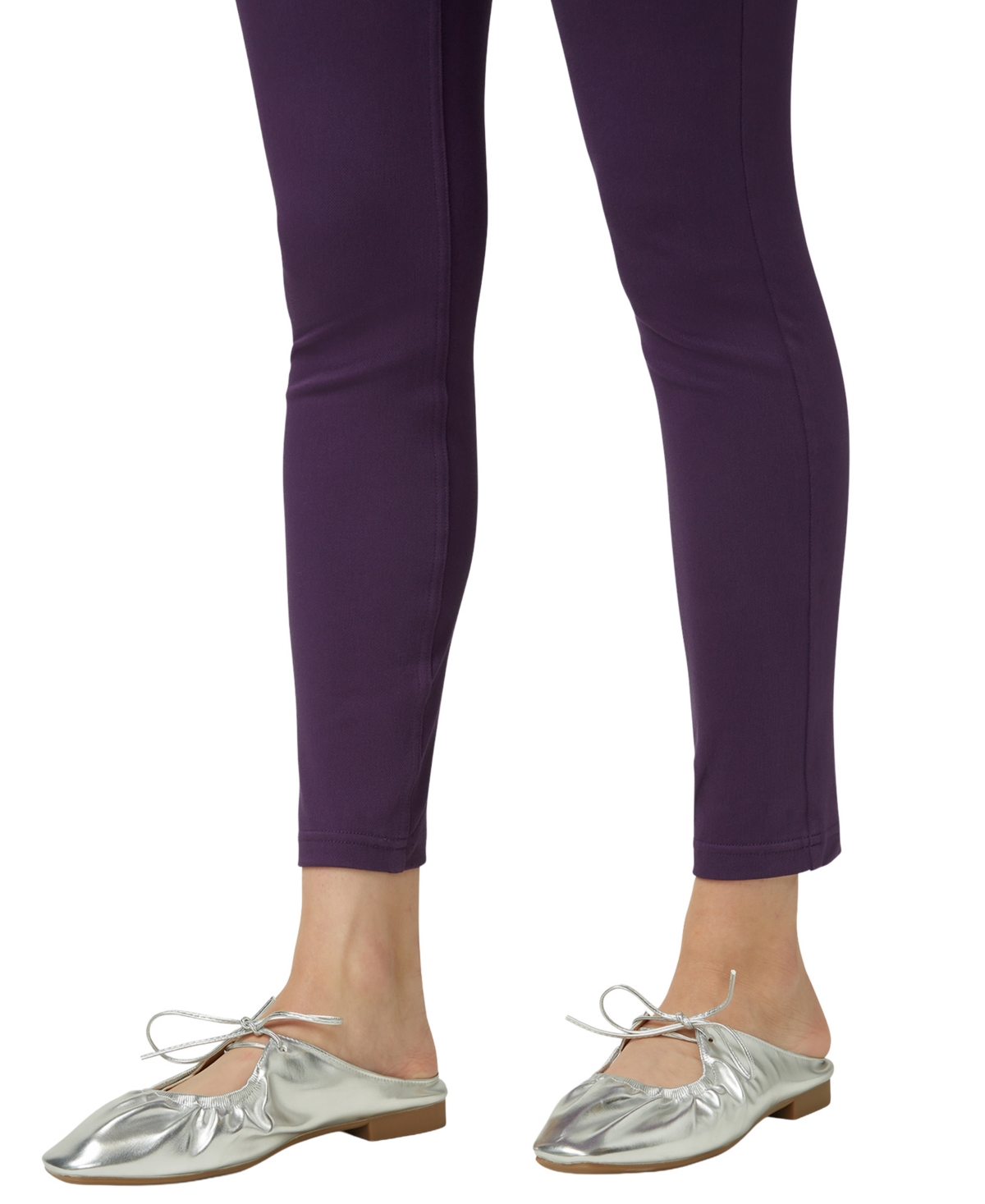 Hue Classic Stretch Denim Leggings, Regular & Plus Sizes In Purple