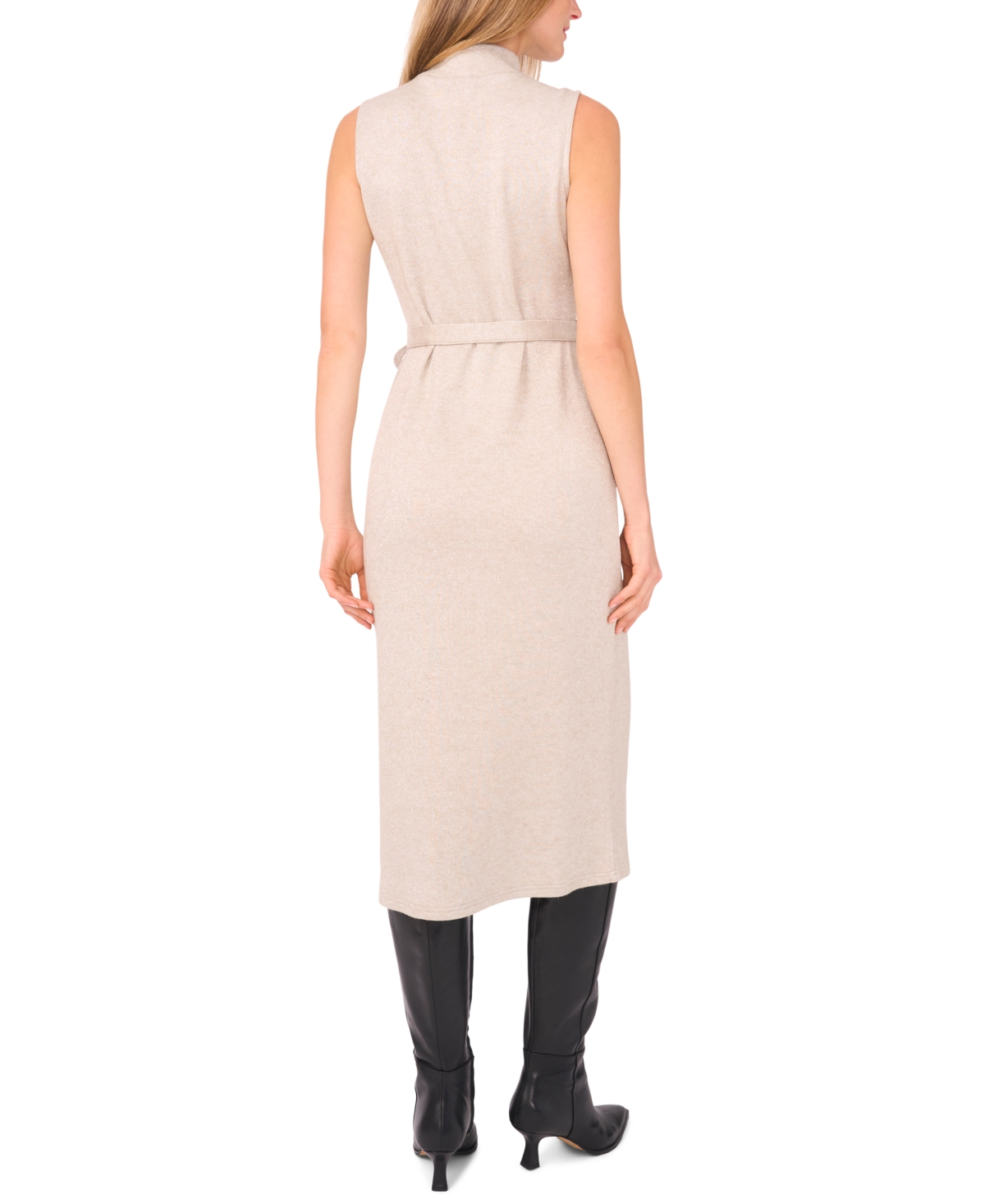 Vince Camuto Women's Mock Neck Sleeveless Dress In Neutral