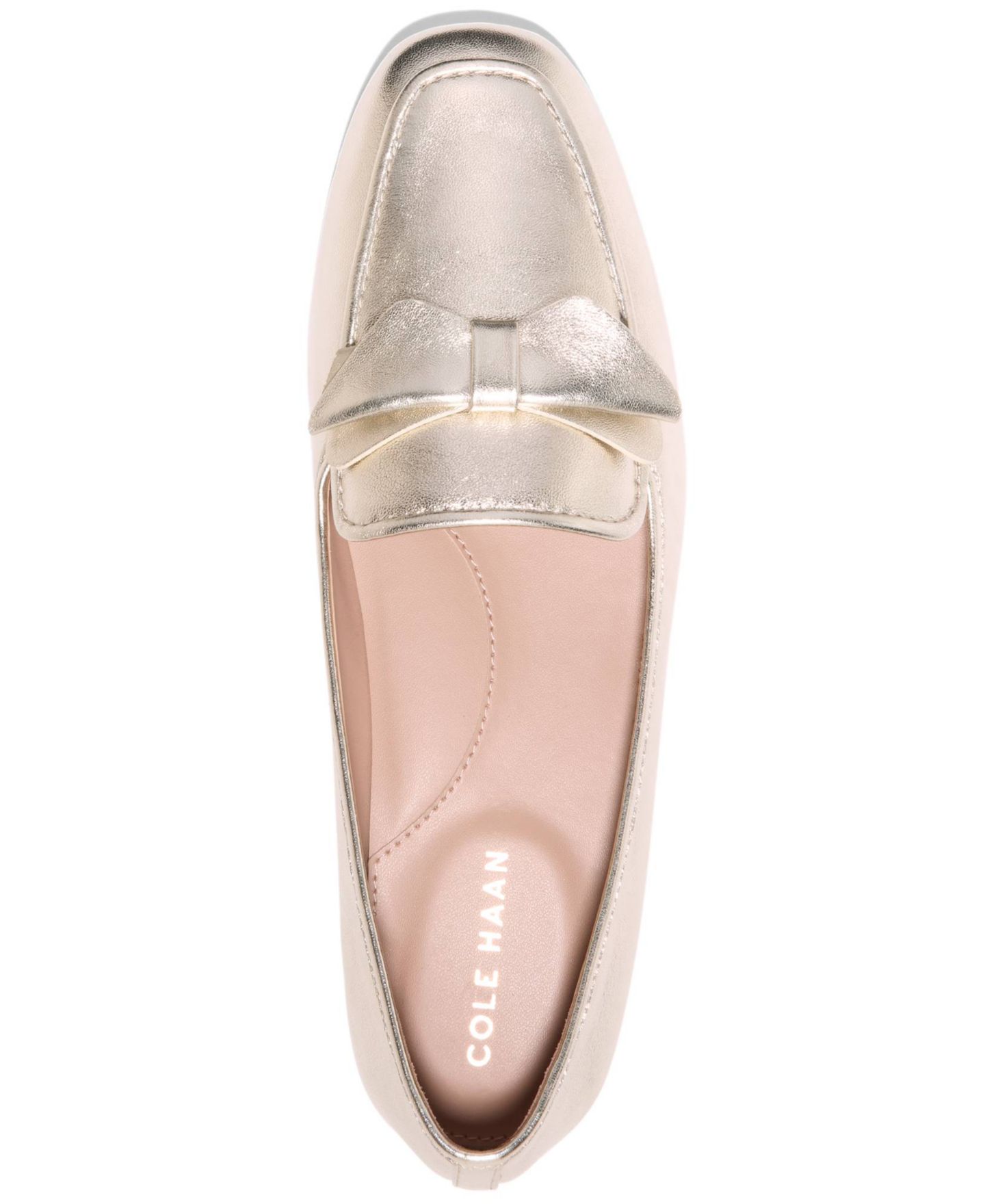 Женские туфли Cole Haan Payson Soft Bow Slip On, цвет: Мягкий золотой кожаный — фото 4