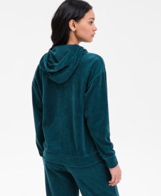 Women's Elevated Comfort Velour Long-Sleeve Hoodie